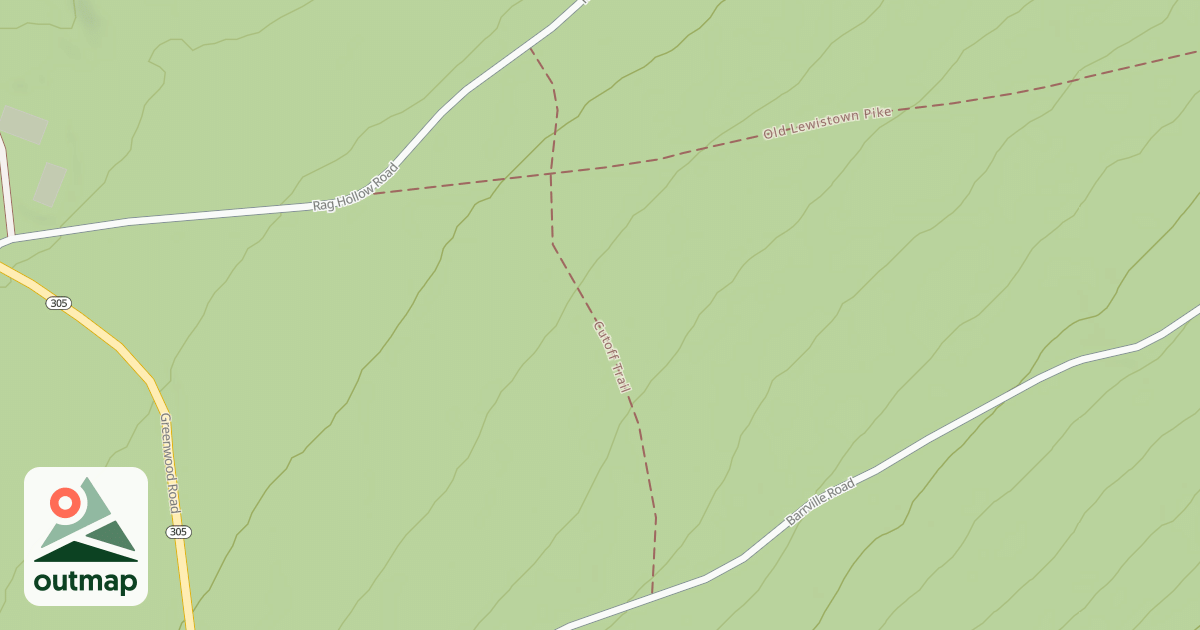 Map of Rothrock State Forest Seven Mountains Snowmobile Trails