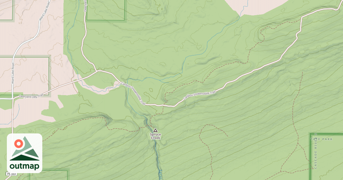 Map of CARIBOU SNOWMOBILE