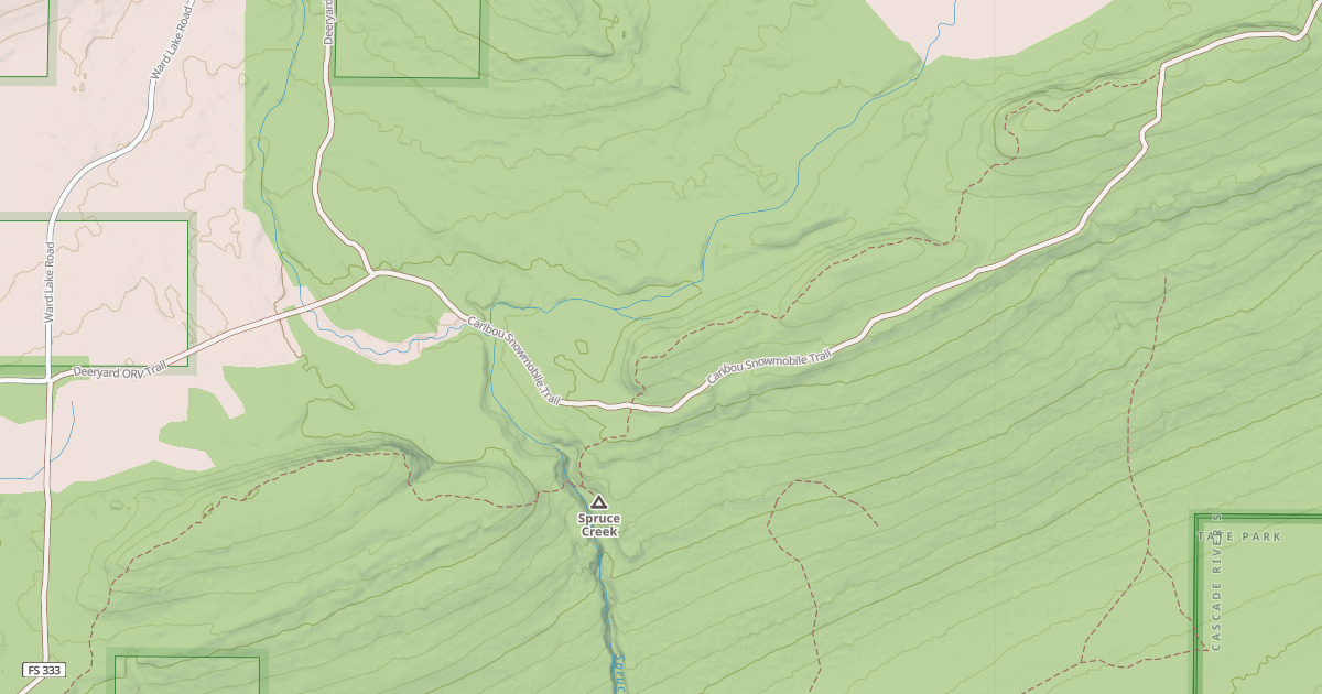 Map preview of CARIBOU SNOWMOBILE