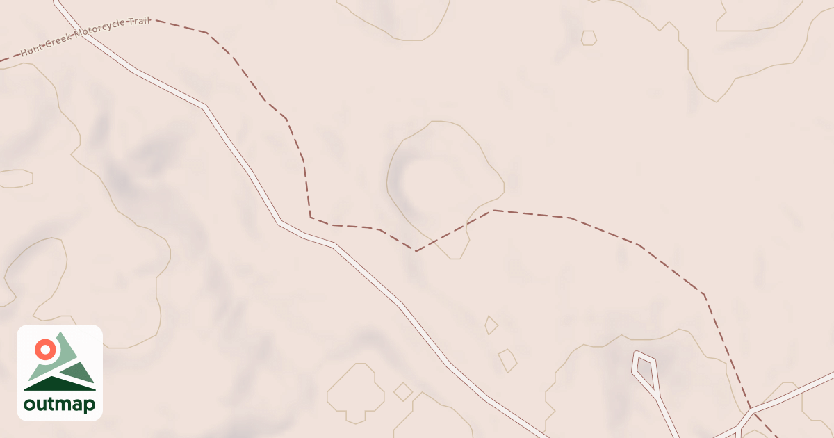 Map of Hunt Creek Motorcycle Trail