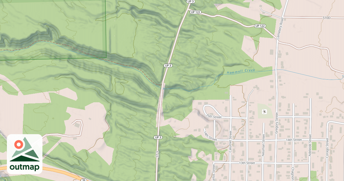 Map of Lake Linden Route