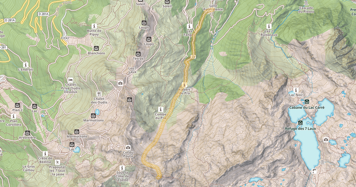 Map preview of Dent du Pra — Le Pleynet
