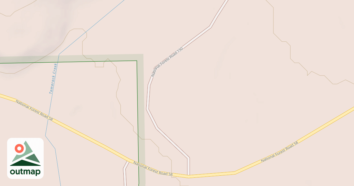 Map of USFS Motor Vehicle Use Map Roads {4E073CC0-3E7A-4AC1-B18D-587ADE7227C7}