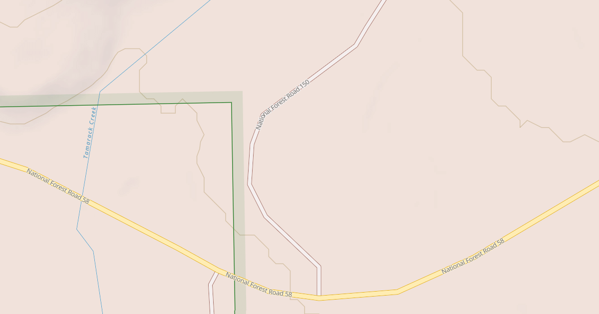 Map preview of USFS Motor Vehicle Use Map Roads {4E073CC0-3E7A-4AC1-B18D-587ADE7227C7}