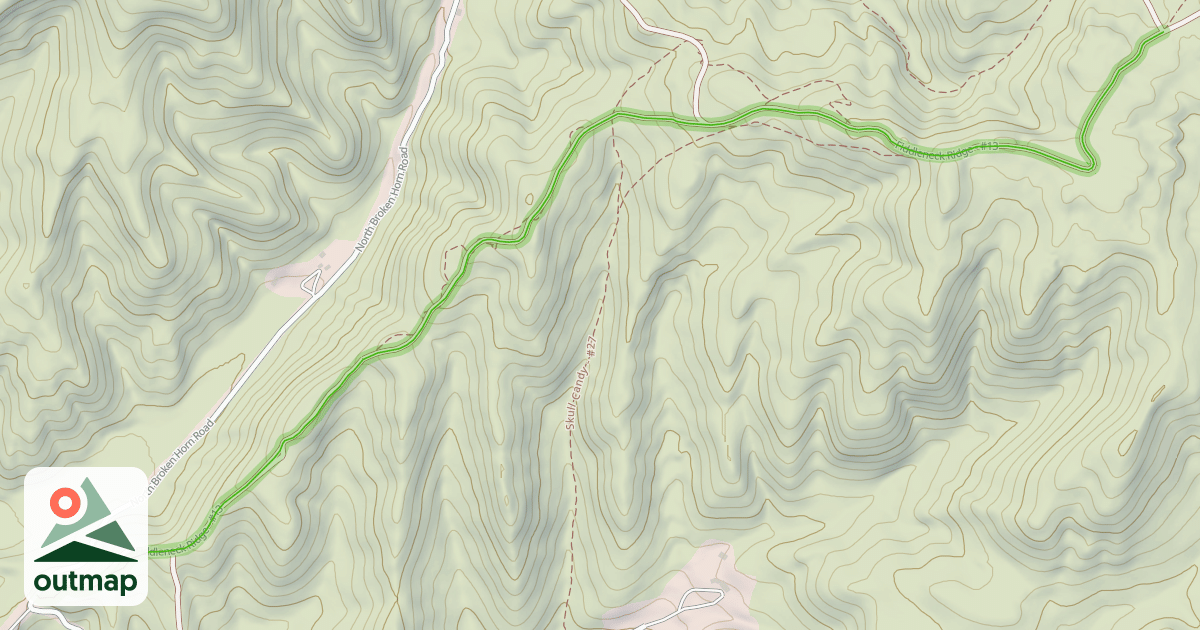 Map of Fiddleneck Ridge - #13
