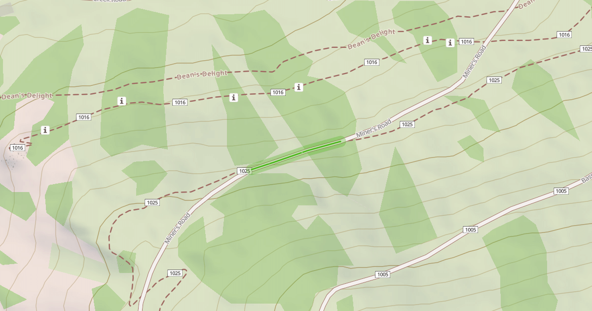 Map preview of Miner's Road