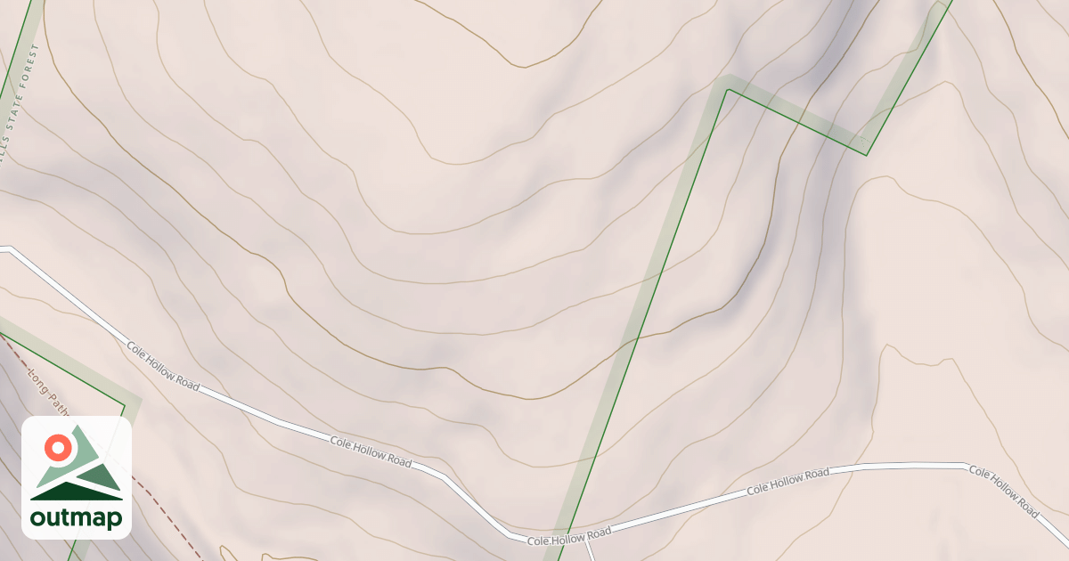 Map of Cole Hollow Trail