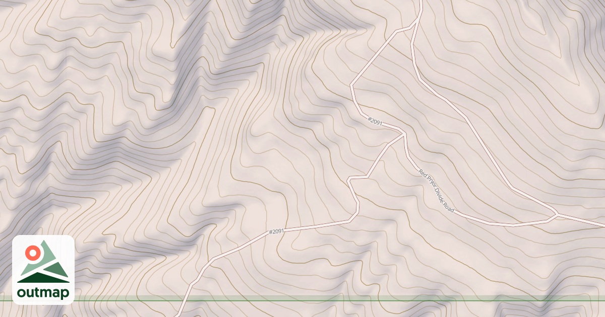 Map of RED PRYOR DIVIDE