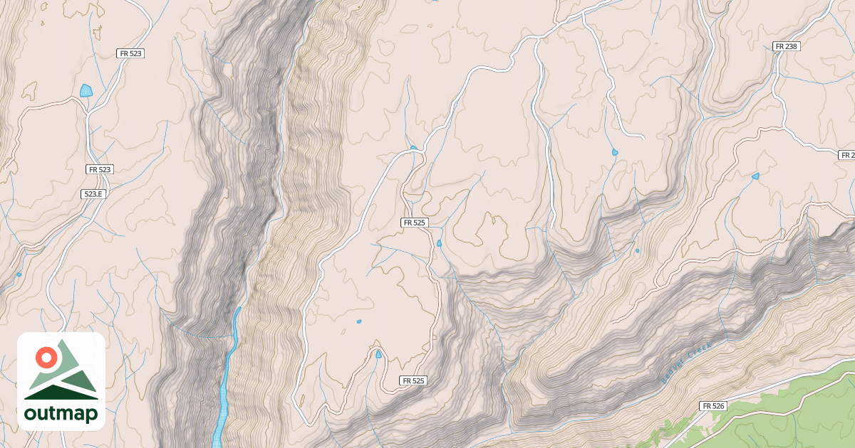 Map of TRAIL CANYON