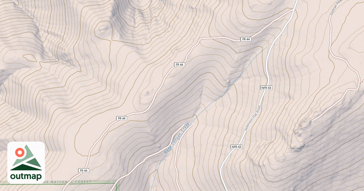 Map of CAVANAH DEEP