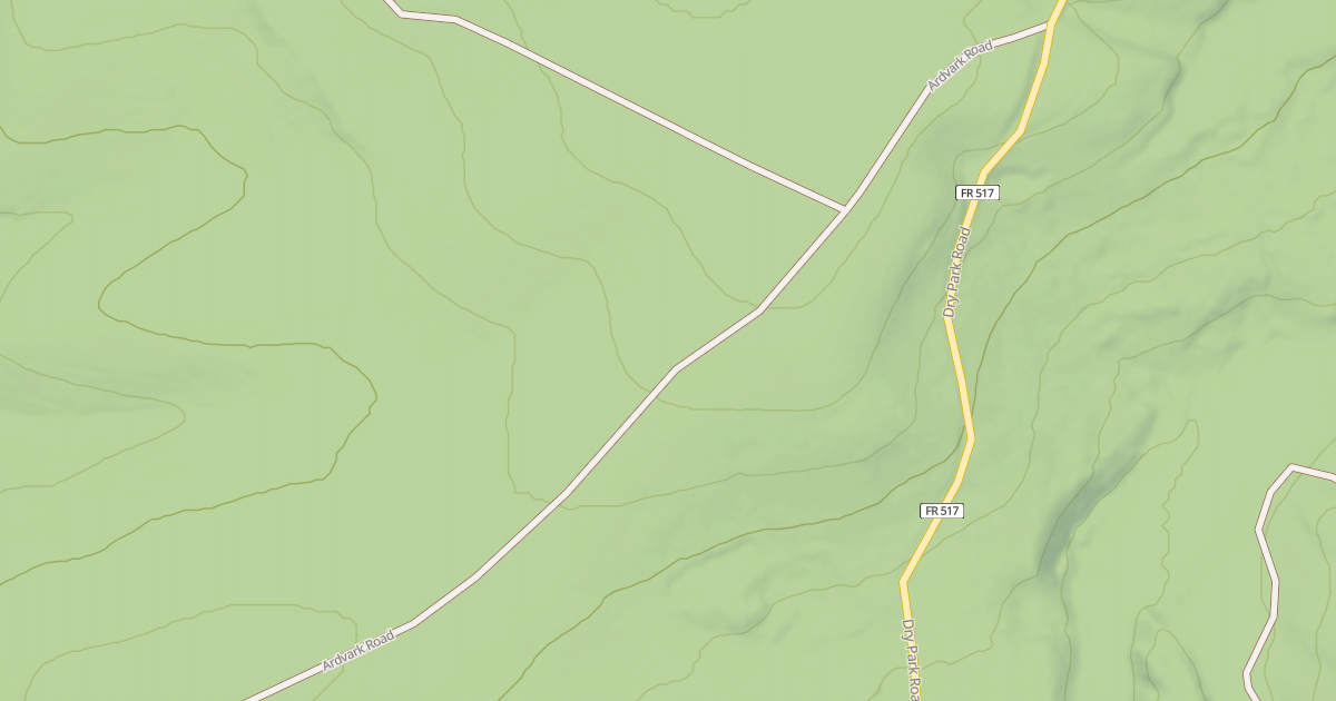 Map preview of ARDVARK ROAD