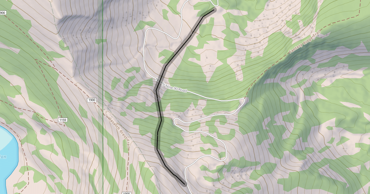 Map preview of Red Pine Chute