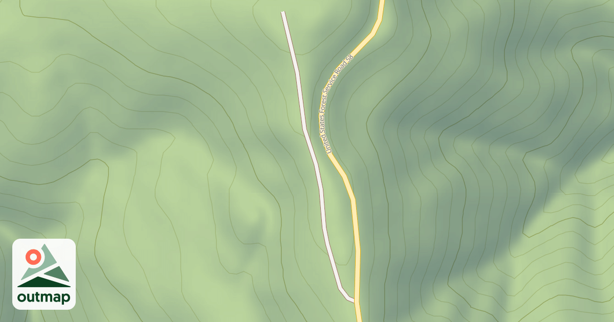 Map of USFS Motor Vehicle Use Map Roads {220473EF-68AF-443E-B5C6-49035815AB92}