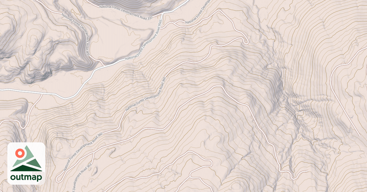 Map of SOUTH DEADMAN FACE