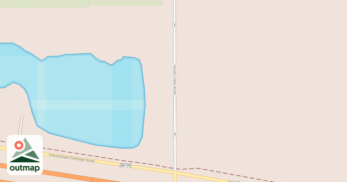 Map of HOULE CREEK