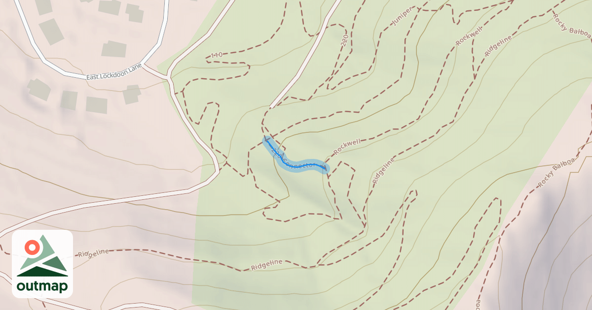Map of 220 Connector Trail