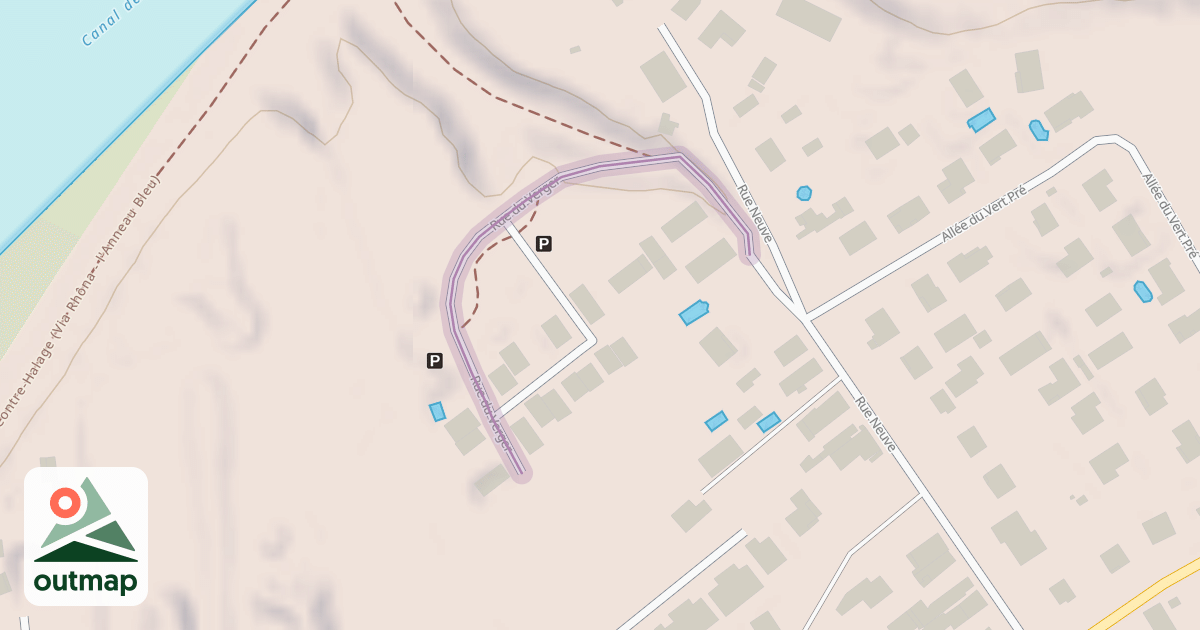 Map of Rue du Verger