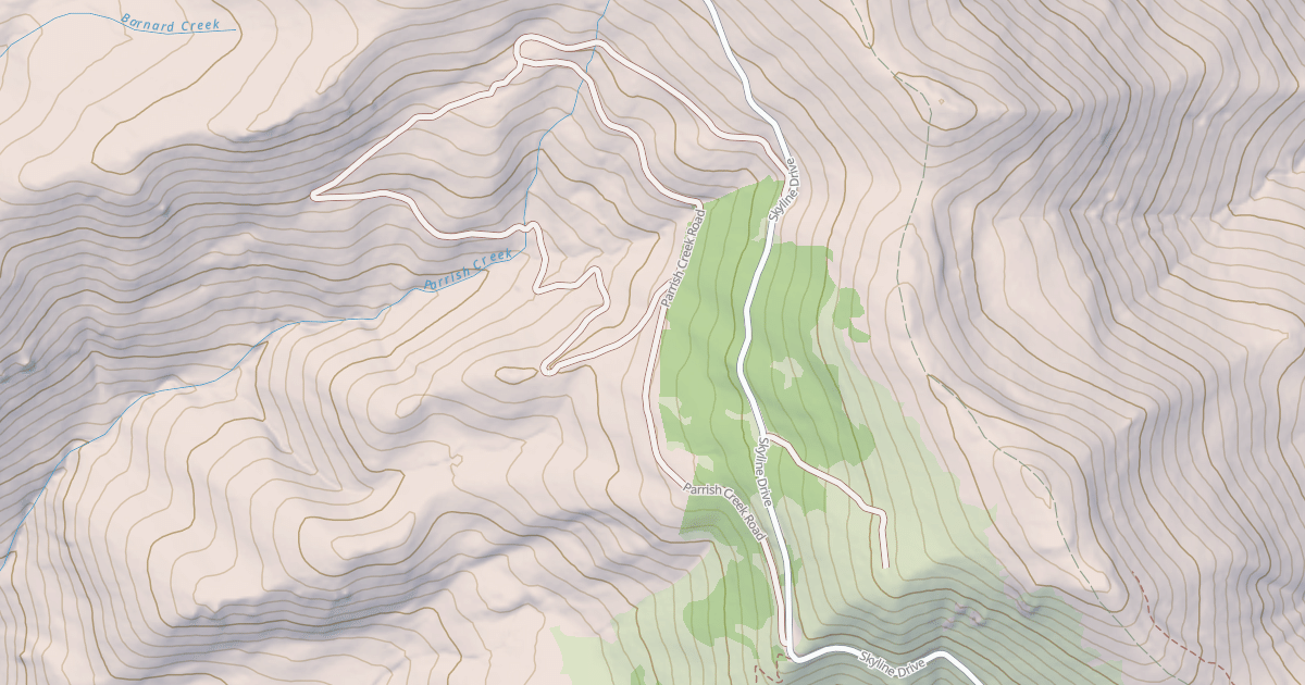 Map preview of PARRISH CREEK