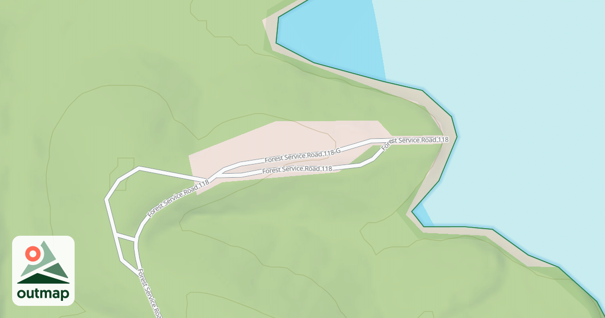 Map of C.B. CAMPSITE  28-31 ACCESS