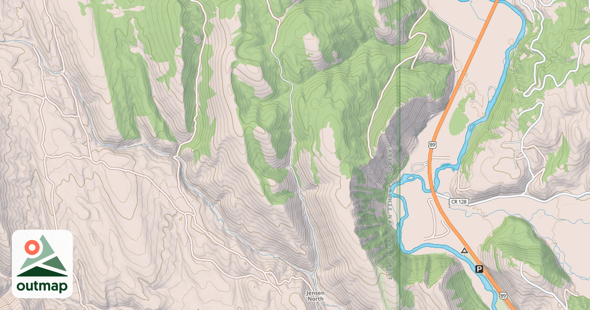 Map of JENSEN NORTH
