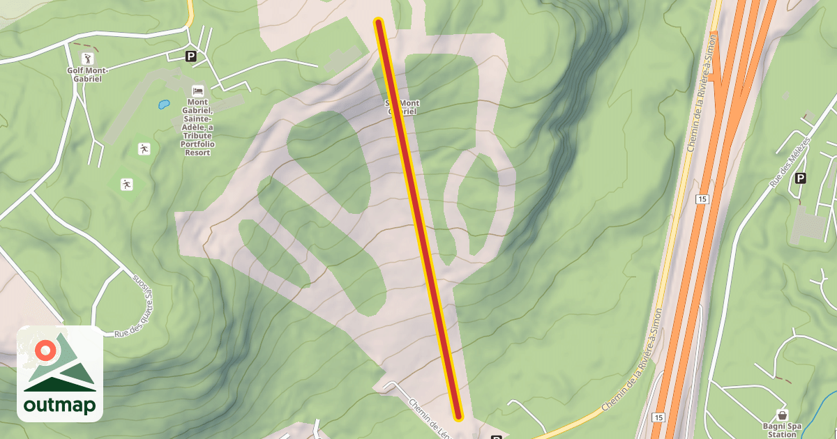 Map of La Laurentienne
