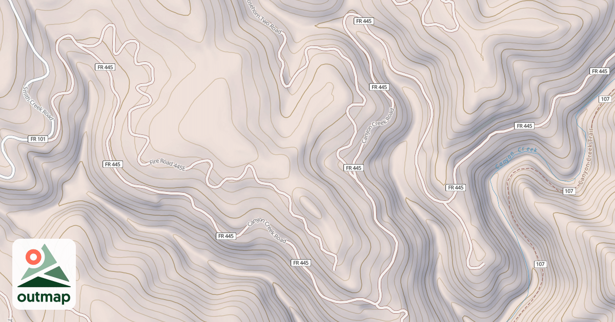 Map of CANYON CREEK