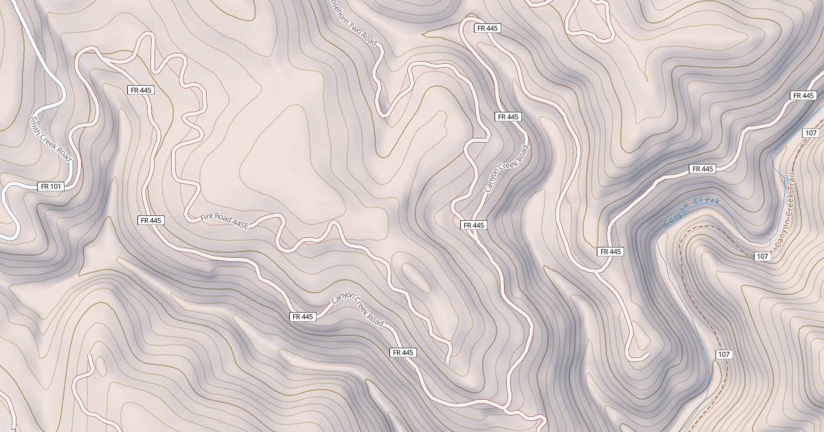 Map preview of CANYON CREEK