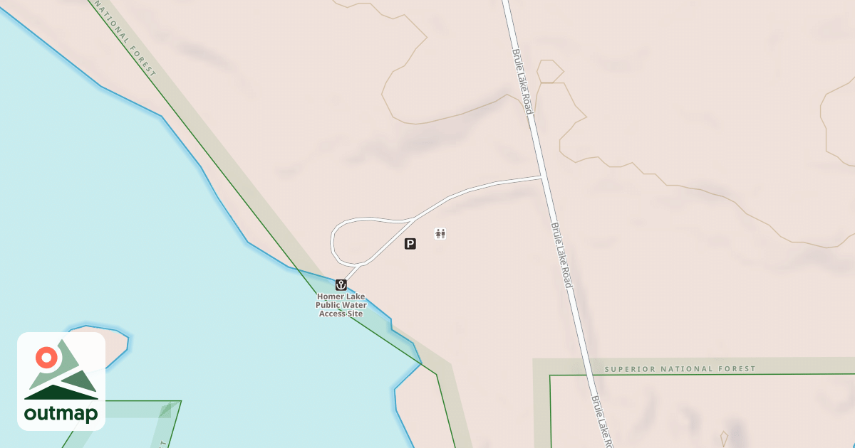 Map of HOMER LAKE BOAT LANDING