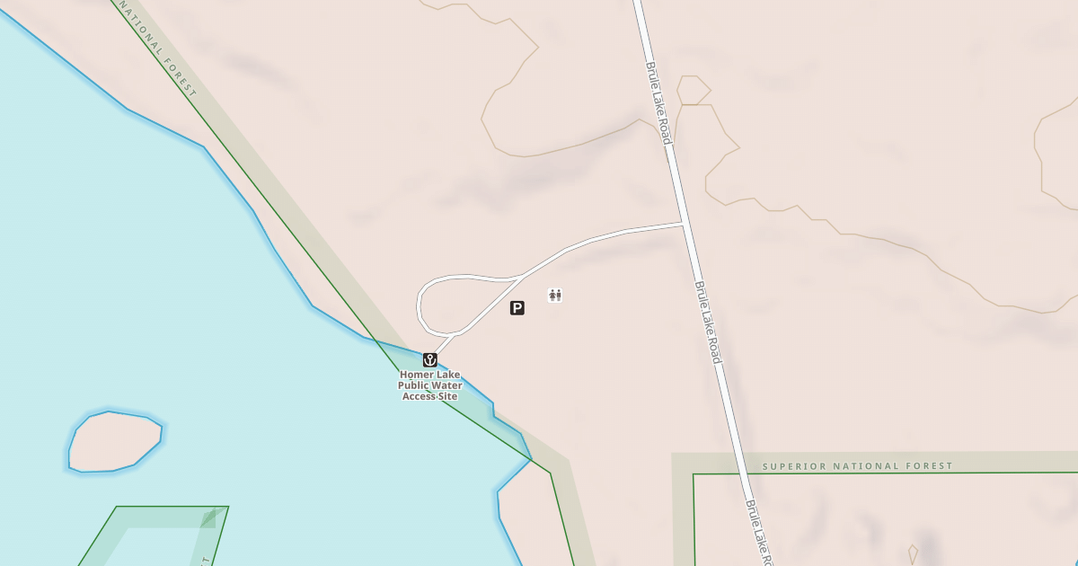 Map preview of HOMER LAKE BOAT LANDING