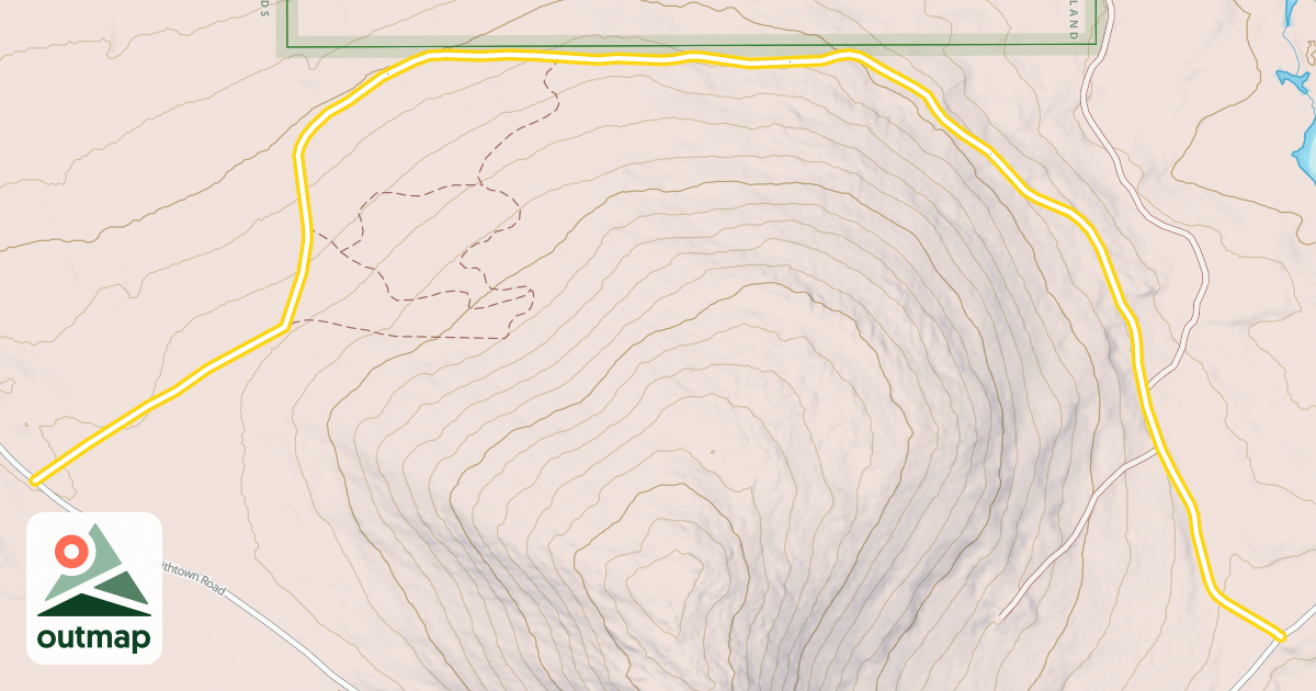 Map of Trout Mountain Road