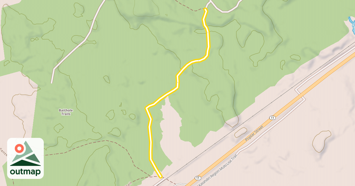 Map of Bait Hole Loop Ski Trail