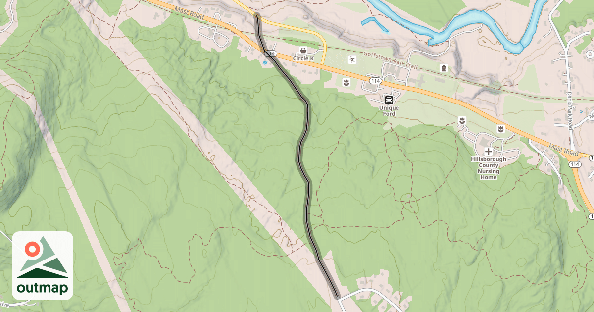 Map of Kennedy Hill Road