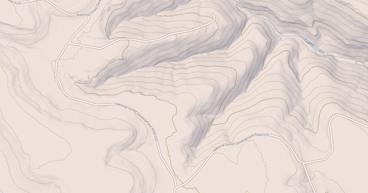 Map preview of USFS National Forest System Roads {A77159C8-0114-48B9-A1F0-BF7F181890D8}