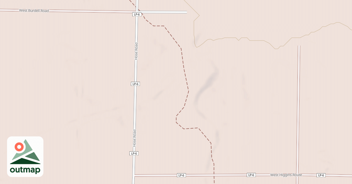 Map of West Higgins Trail in Roscommon