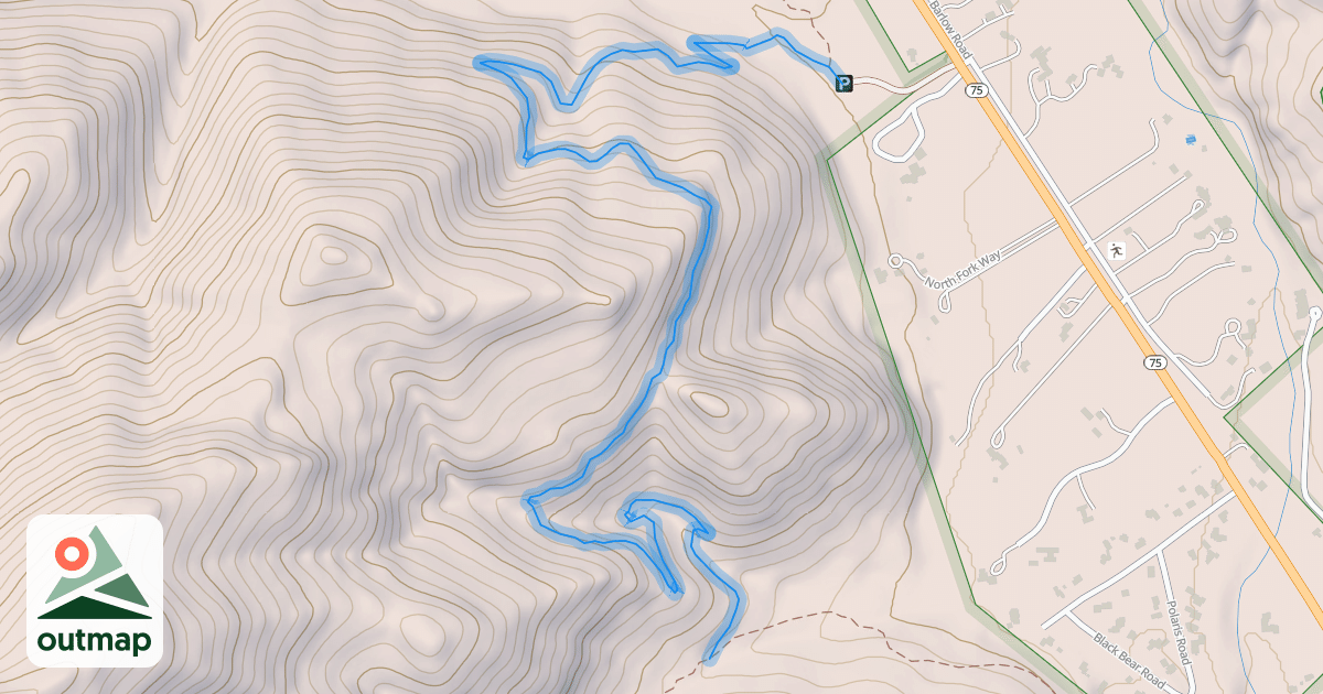 Map of Saddle Trail #326