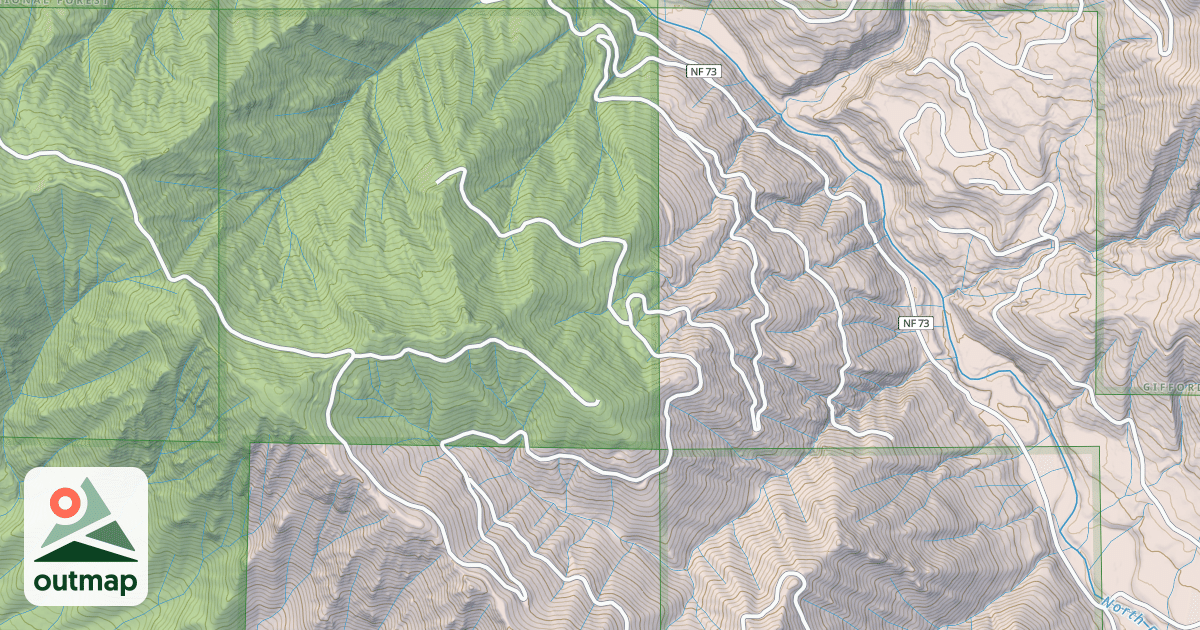 Map of BREMER MTN