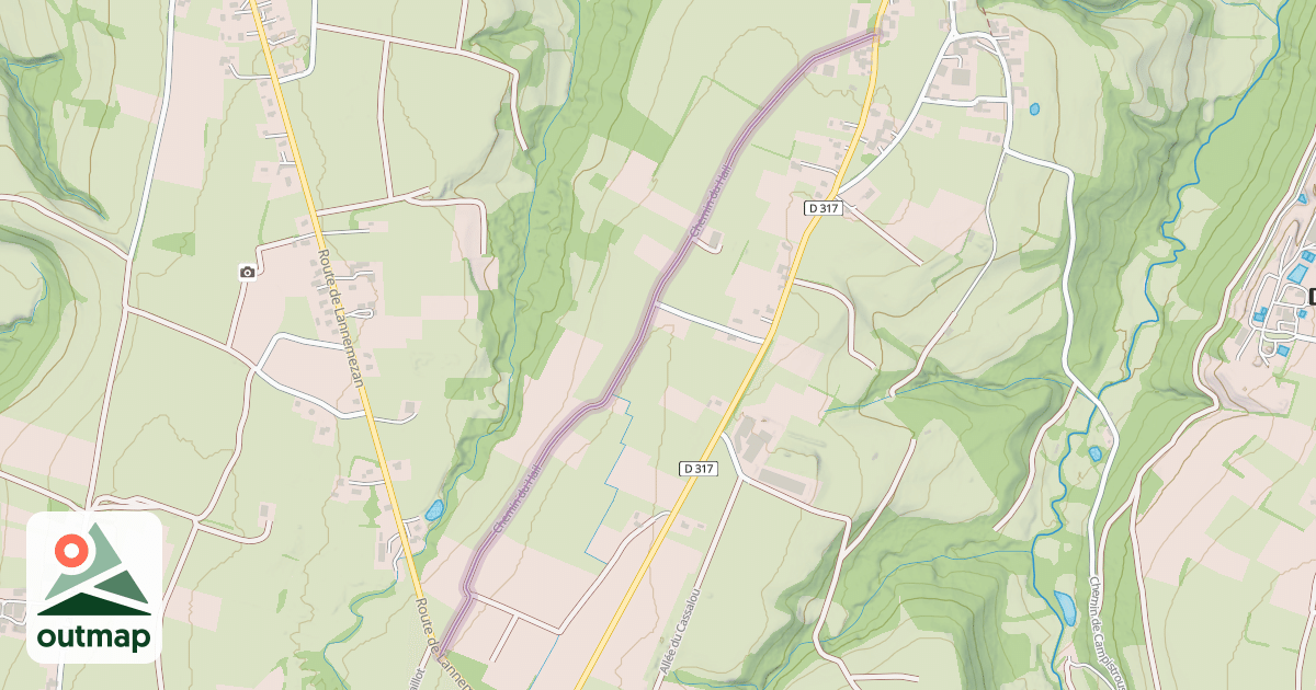 Map of Chemin du Hail