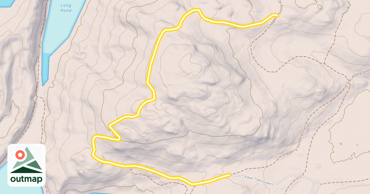 Map of Esker Trail (Green)
