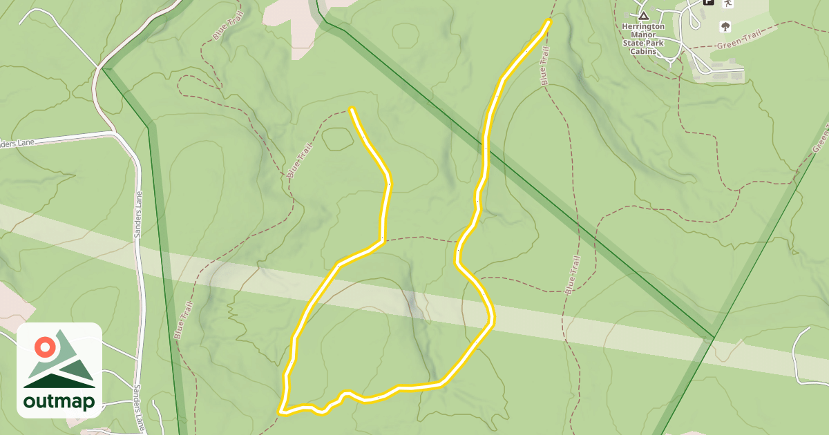 Map of Red Trail