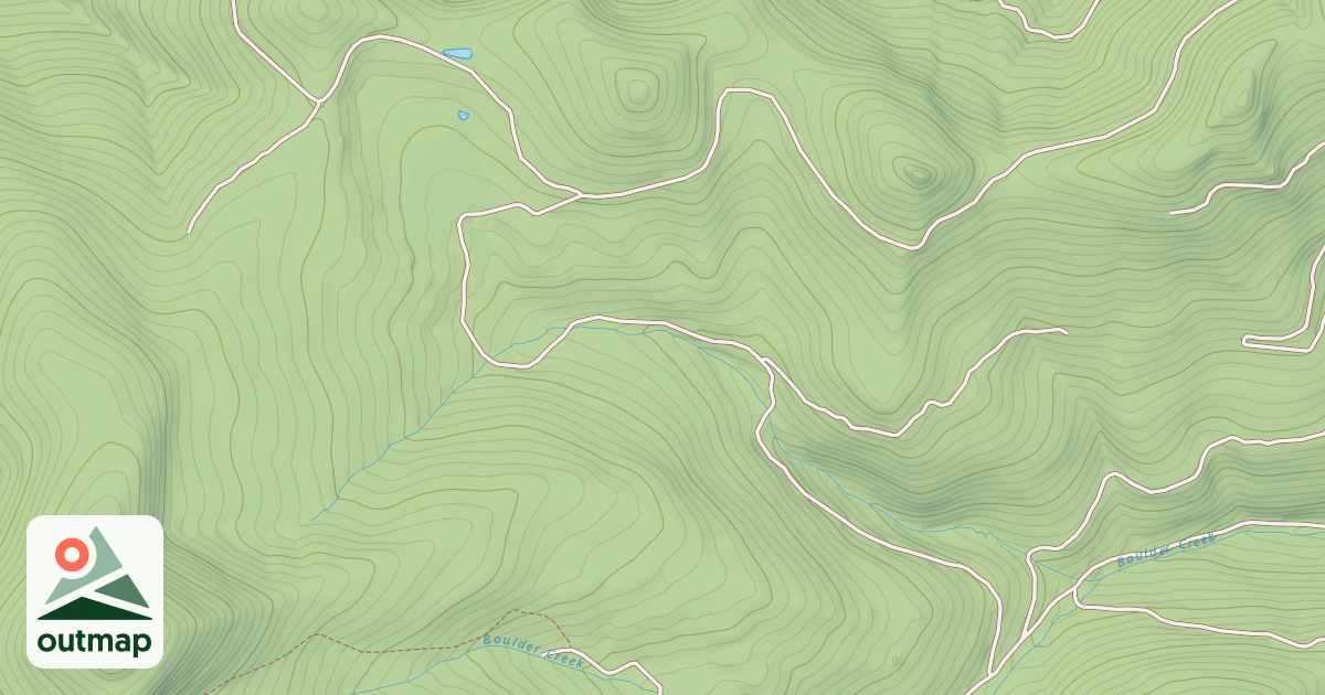 Map of BOULDER CR - BASIN CR