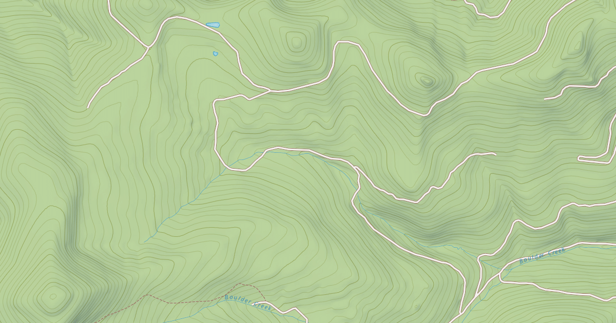 Map preview of BOULDER CR - BASIN CR