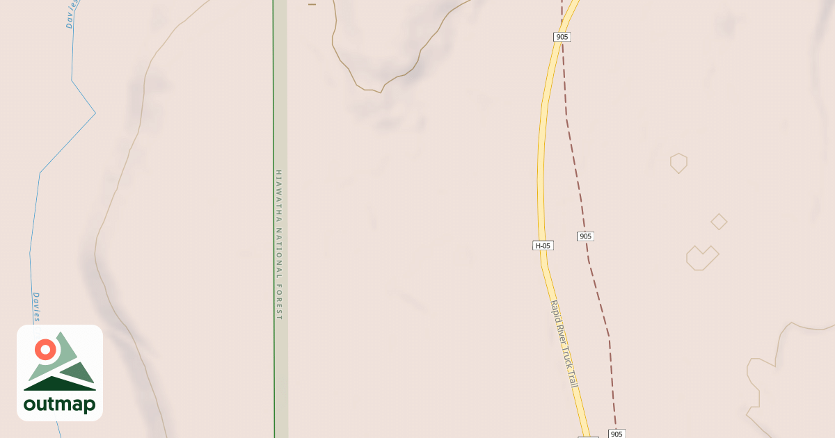 Map of RR TRUCK TRAIL SPUR G
