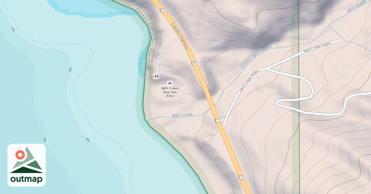 Map of MILL CREEK DUA