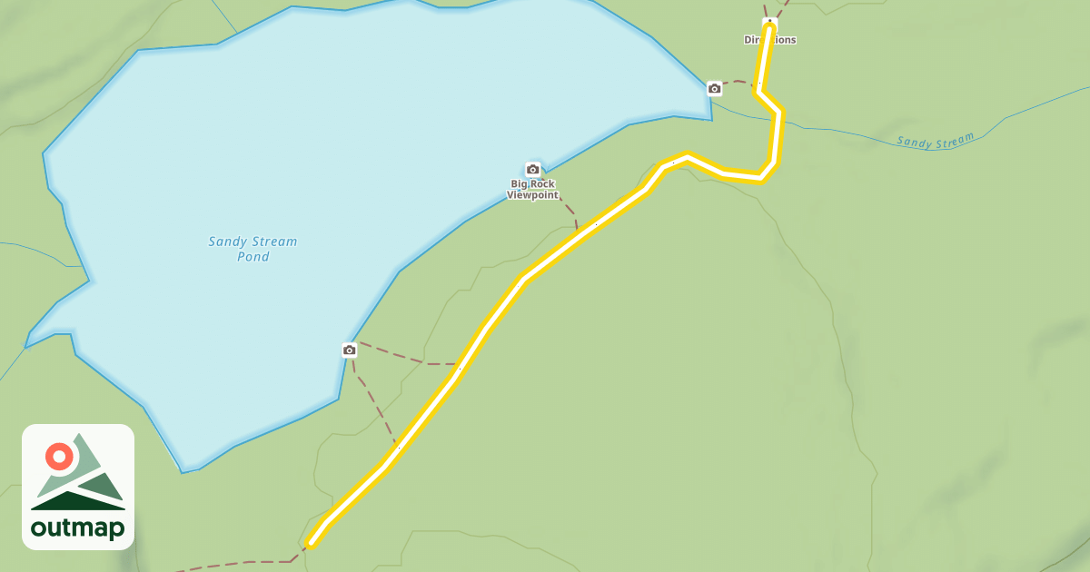 Map of Sandy Stream Pond Trail