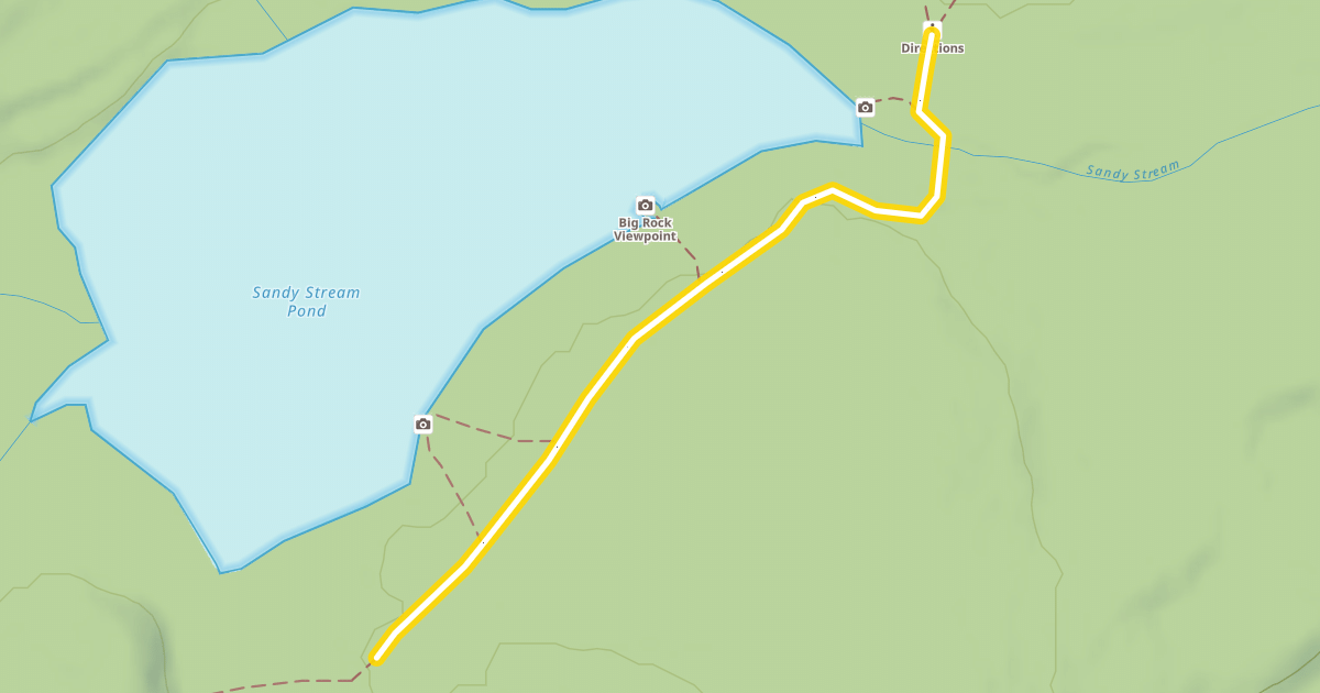 Map preview of Sandy Stream Pond Trail