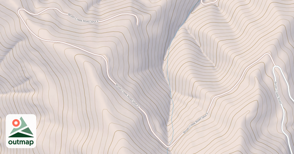 Map of BRUSH CREEK
