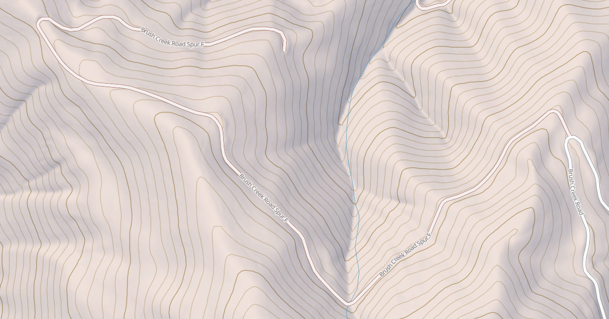 Map preview of BRUSH CREEK