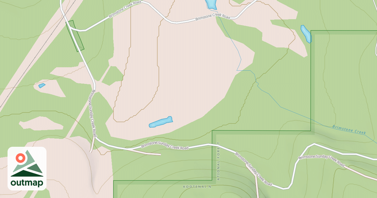 Map of BRIMSTONE SUNDAY CREEK