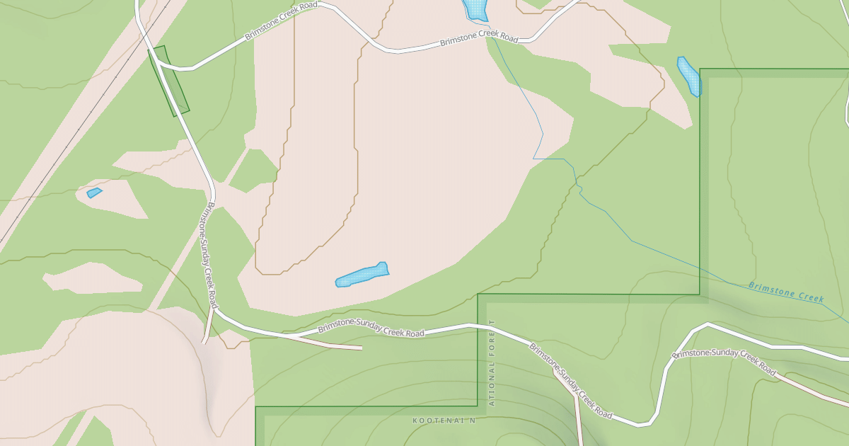 Map preview of BRIMSTONE SUNDAY CREEK