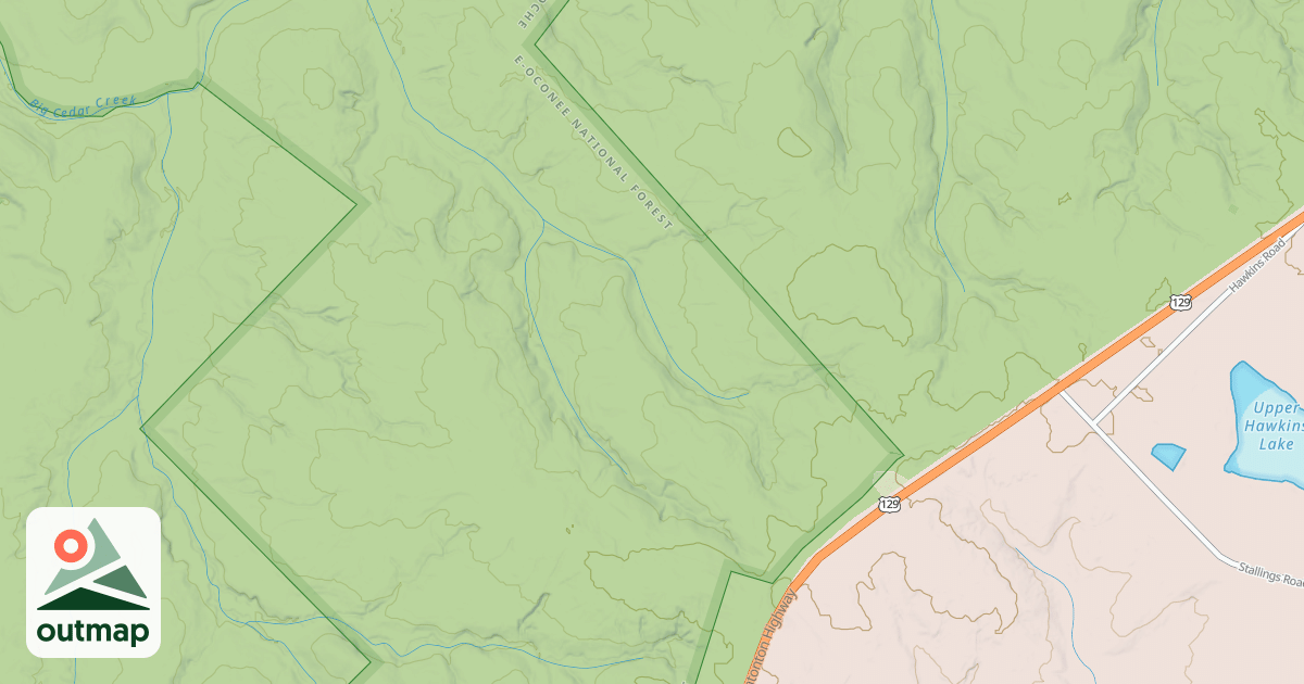 Map of BIG CEDAR